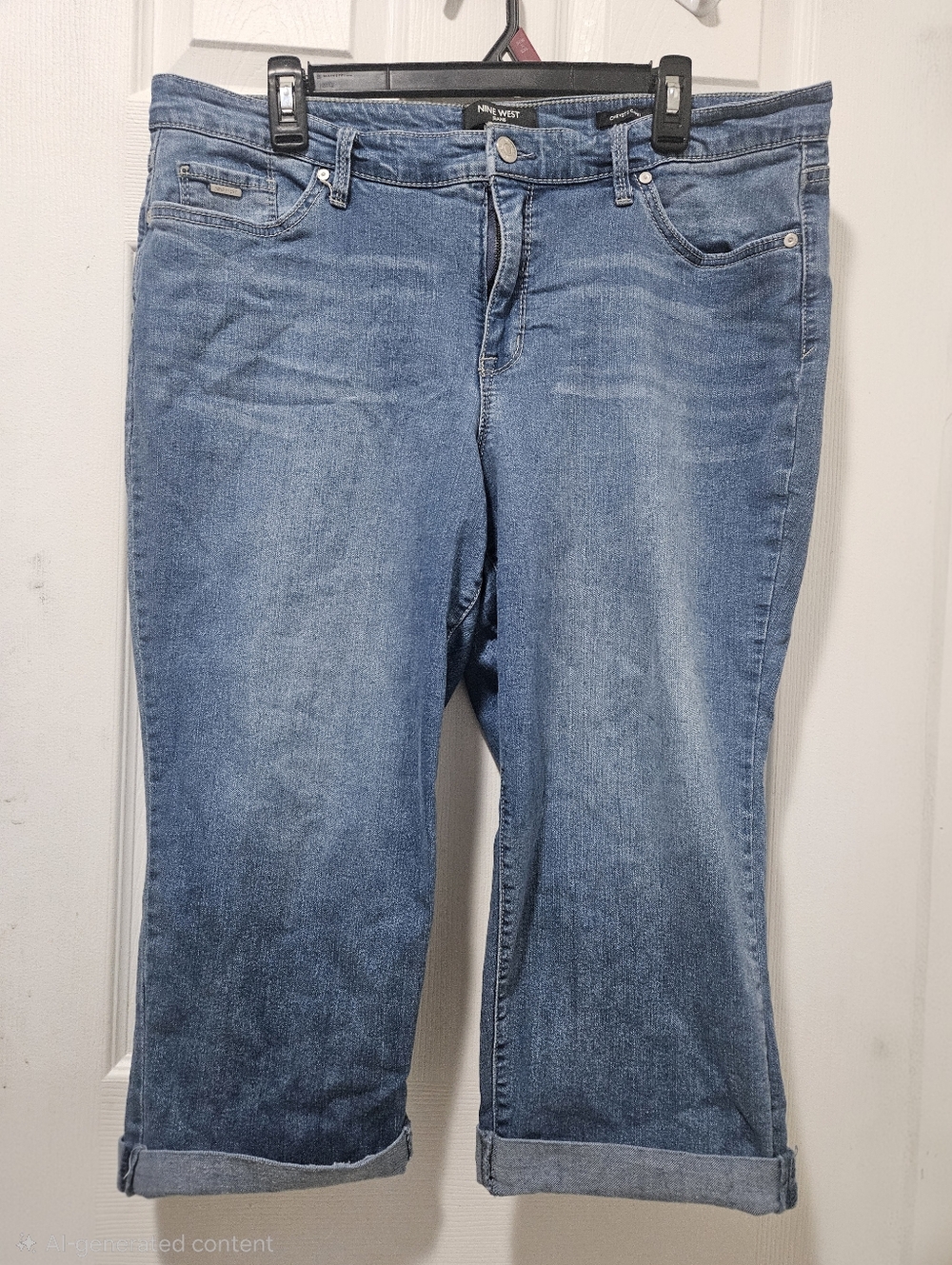 Nine West Light Blue Cropped Denim Jeans